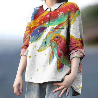Nia | Watercolor Reef Shirt
