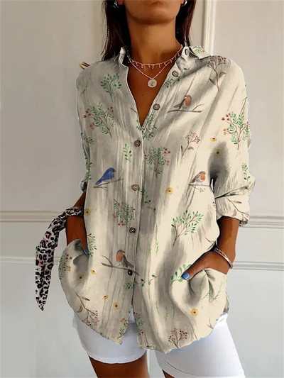 Sophie | Printed Three Quarter Sleeve Shirt