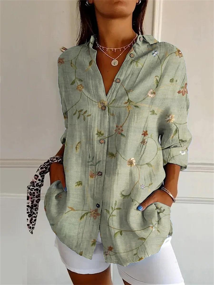 Sophie | Printed Three Quarter Sleeve Shirt