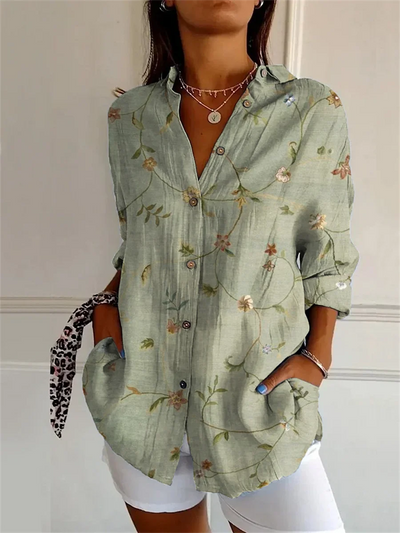 Sophie | Printed Three Quarter Sleeve Shirt