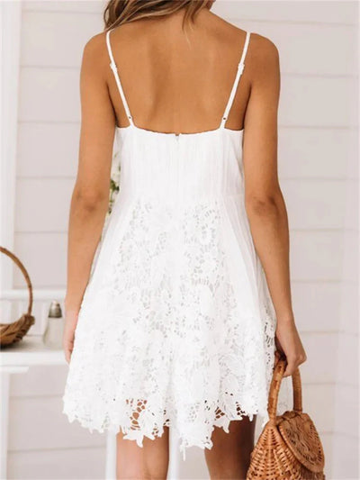 Sheena Women's V-Neck Sleeveless Bohemian Dress