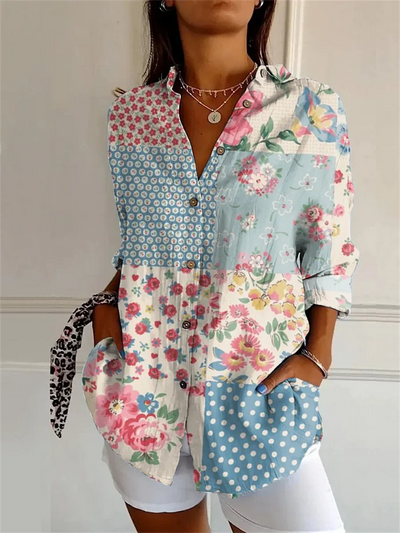 Sophie | Printed Three Quarter Sleeve Shirt