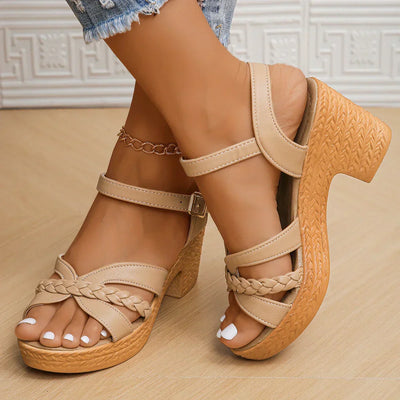 Orthopedic Mid Heel Sandals