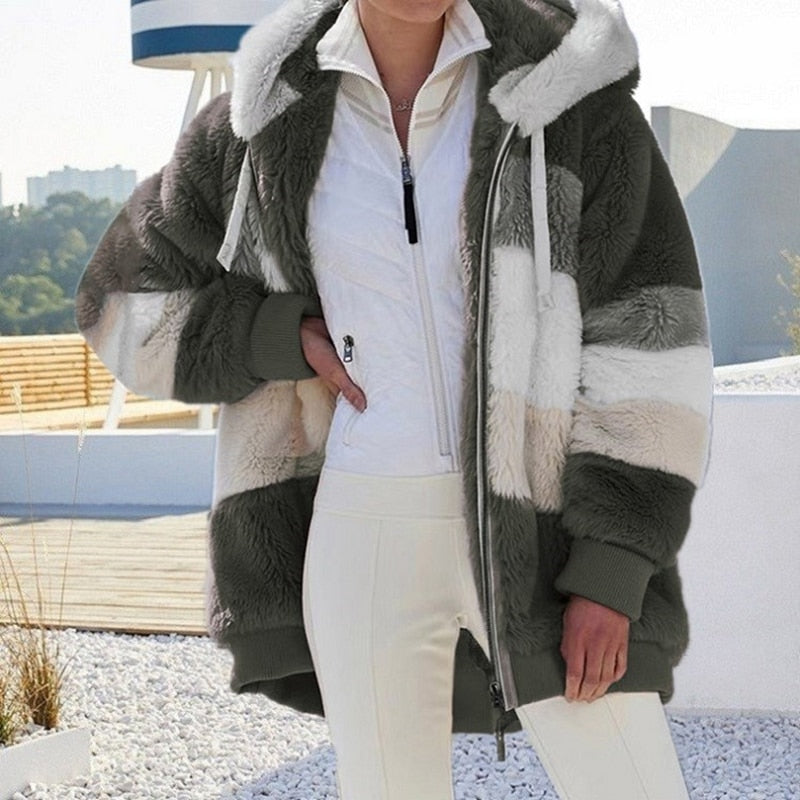 Fibi™ | Cozy Plush Vest with Hood - Delightfully Warm, Soft & Stylish
