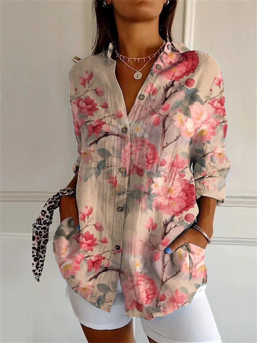 Sophie | Printed Three Quarter Sleeve Shirt