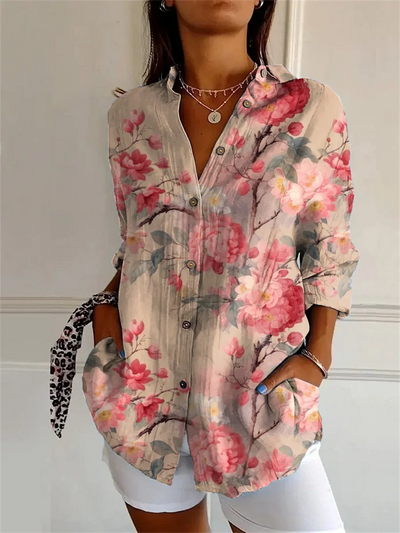 Sophie | Printed Three Quarter Sleeve Shirt