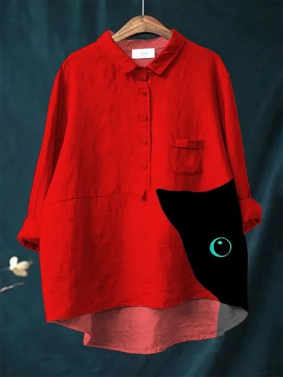 Nova | Cat Shirt Button-Up Shirt