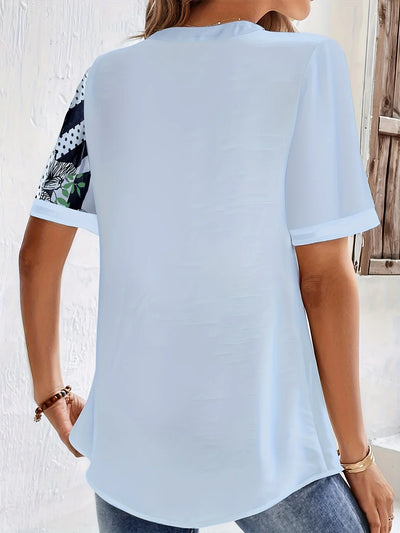 Ava | Striped Print Blouse