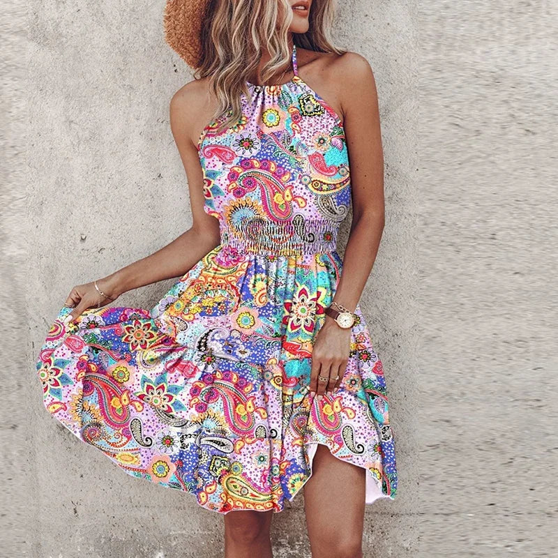 Angela Chic Halter Dress