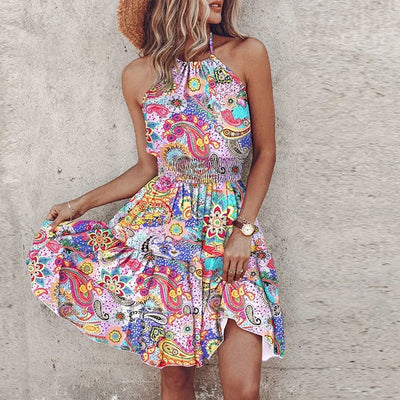 Angela Chic Halter Dress