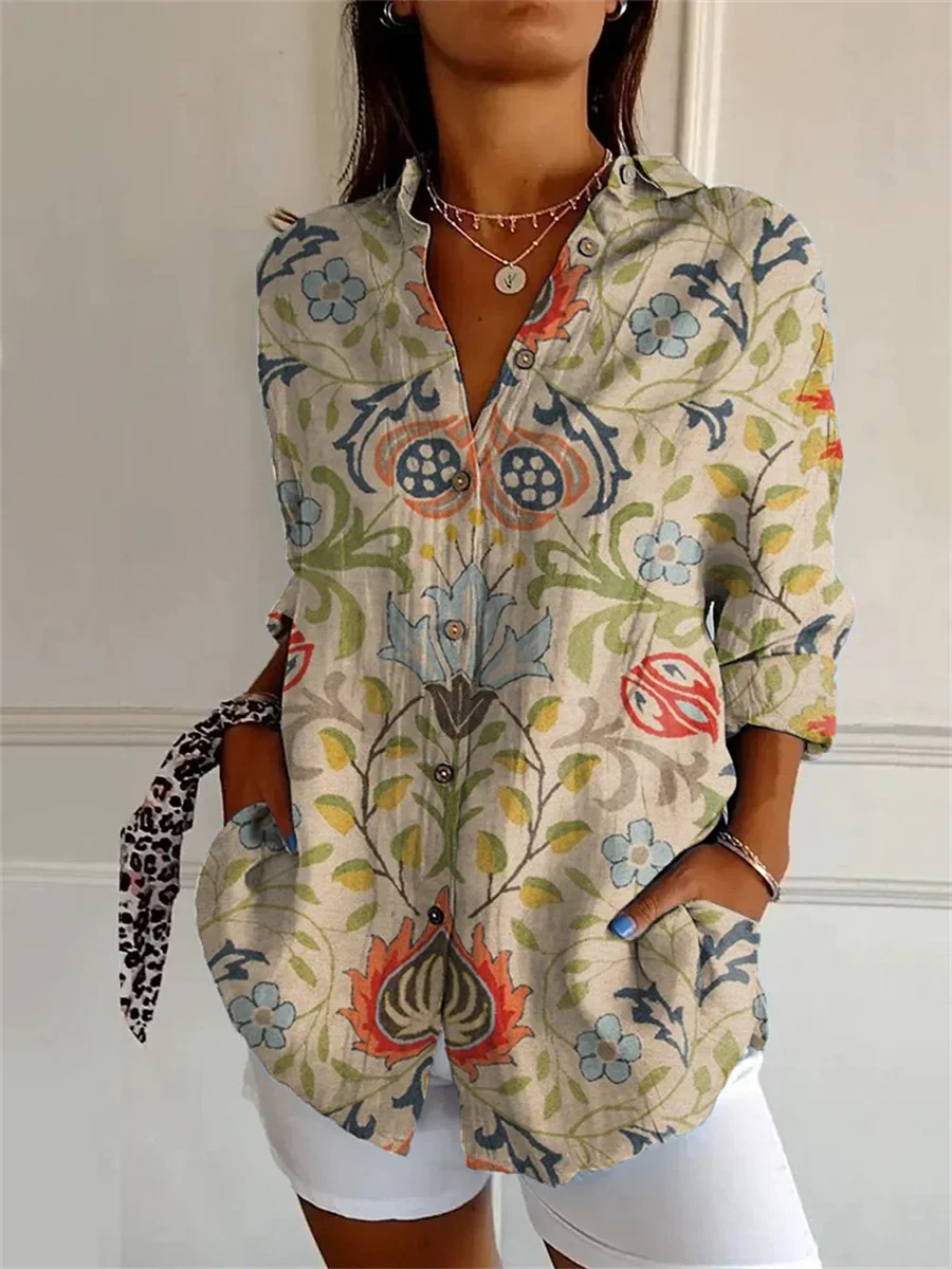 Sophie | Printed Three Quarter Sleeve Shirt