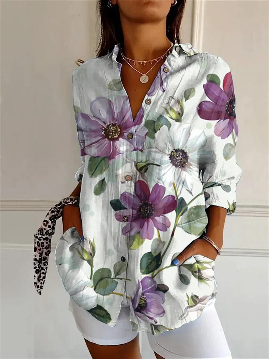 Sophie | Printed Three Quarter Sleeve Shirt
