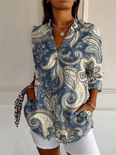 Sophie | Printed Three Quarter Sleeve Shirt