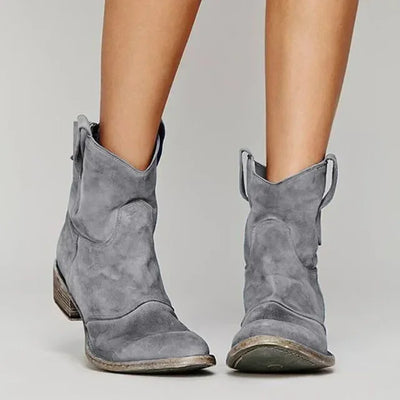 Chloe™ | Vintage Cowboy Ankle Boots