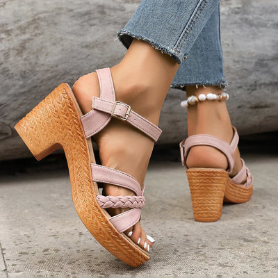 Orthopedic Mid Heel Sandals