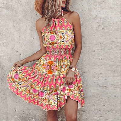 Angela Chic Halter Dress