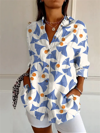 Sophie | Printed Three Quarter Sleeve Shirt