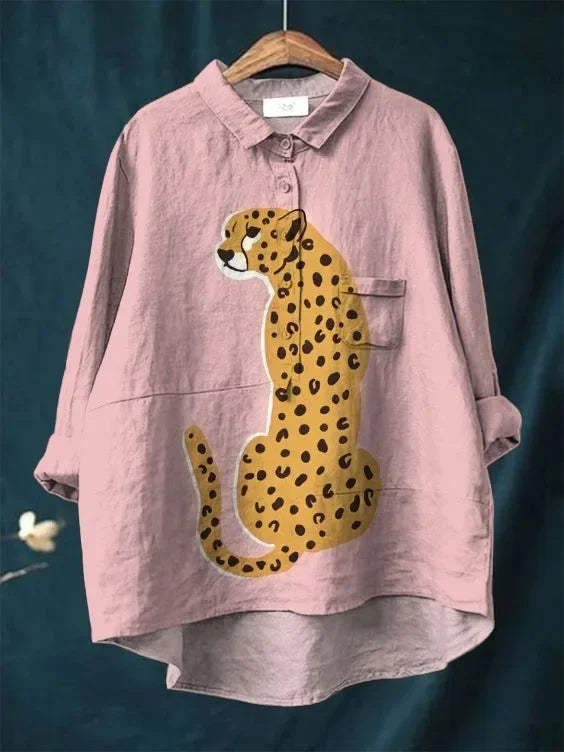 Cleo | Cheetah Button-Up Shirt