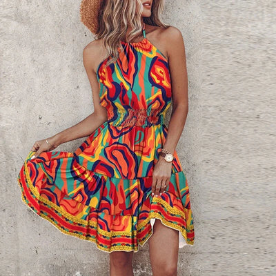 Angela Chic Halter Dress