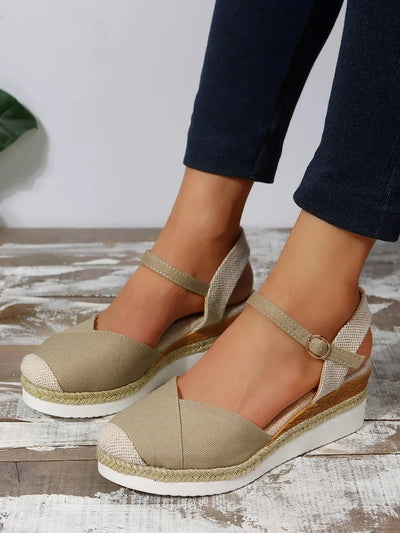 Courtney Closed Toe Wedge Orthopedic Sandals