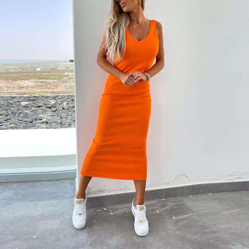 Juna Elegant Dress With Sweater