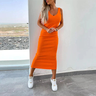 Juna Elegant Dress With Sweater