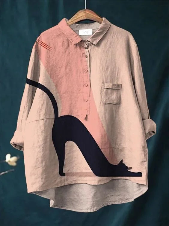 June | Cat Stretch Shirt