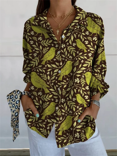 Sophie | Printed Three Quarter Sleeve Shirt