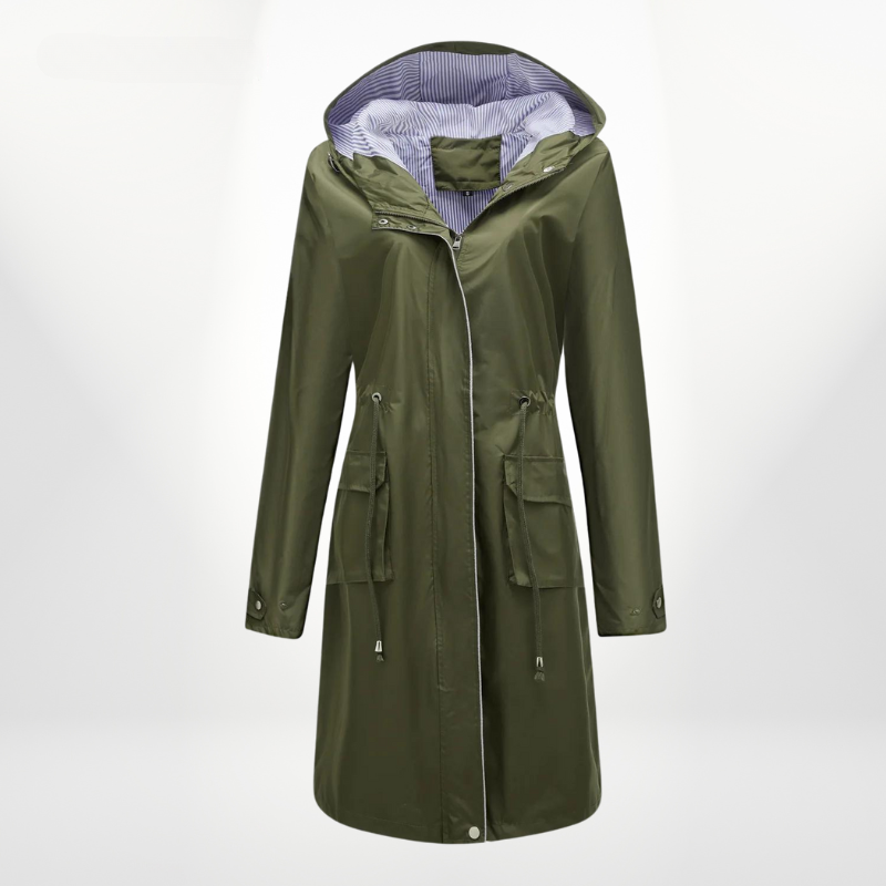 Lizaya | Elegant Trenchcoat Drawstrings