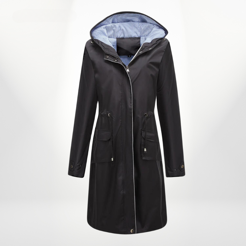 Lizaya | Elegant Trenchcoat Drawstrings