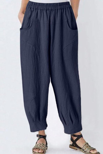 Carline™ - Casual Harem Pants with Side Pockets