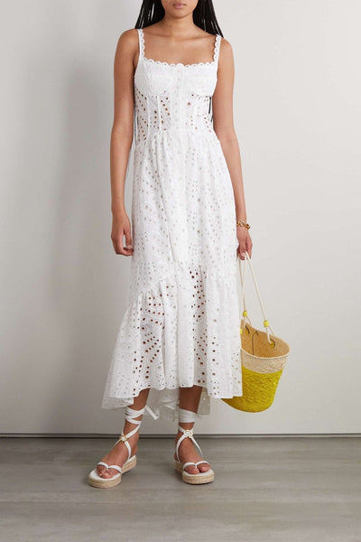 Dolly Lace Midi Bustier Dress