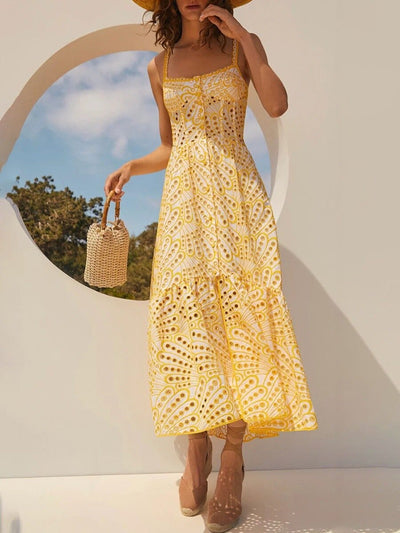 Dolly Lace Midi Bustier Dress