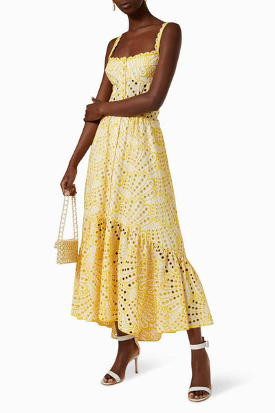Dolly Lace Midi Bustier Dress