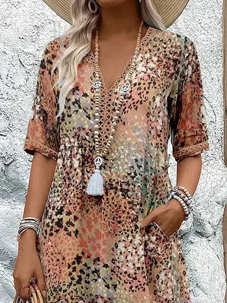 Harper - Vibrant Mid Length Dress