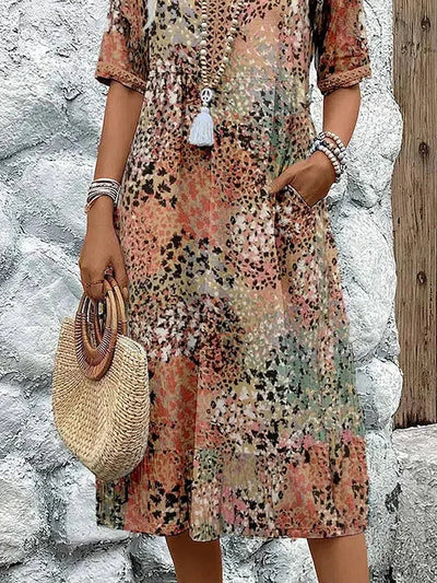 Harper - Vibrant Mid Length Dress