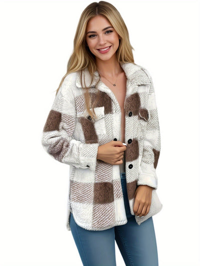 Kiara | Stylish Fleece Oversized Jacket