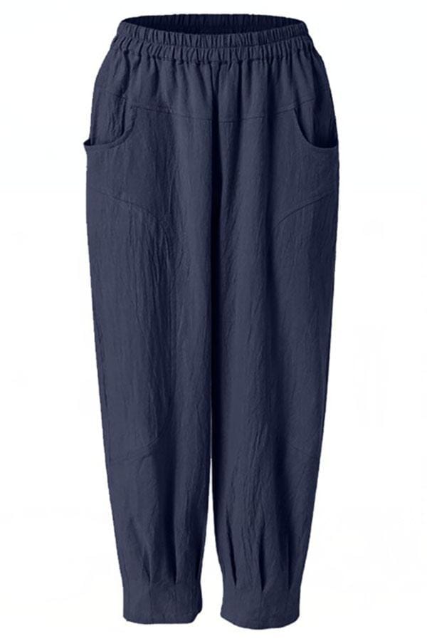 Carline™ - Casual Harem Pants with Side Pockets