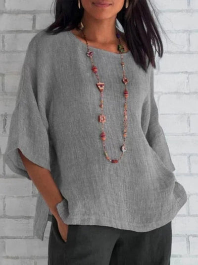 Crewneck | Cotton Shirt Top