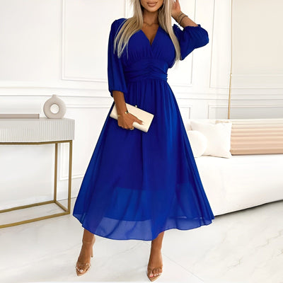 Farrah Light Silk Chiffon Dress