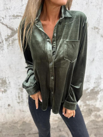 Kiralee™ | Velvet Shirt