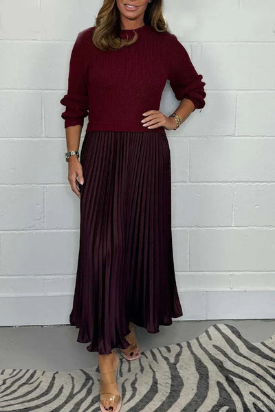 Claire - Elegant 2-in-1 Sweater Dress