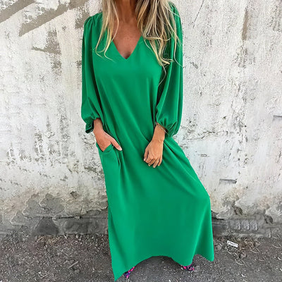Pearl | Long Boho Dress with Pockets