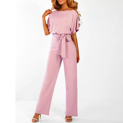 Melika Tie-Belt Jumpsuit