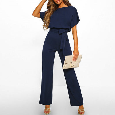 Melika Tie-Belt Jumpsuit