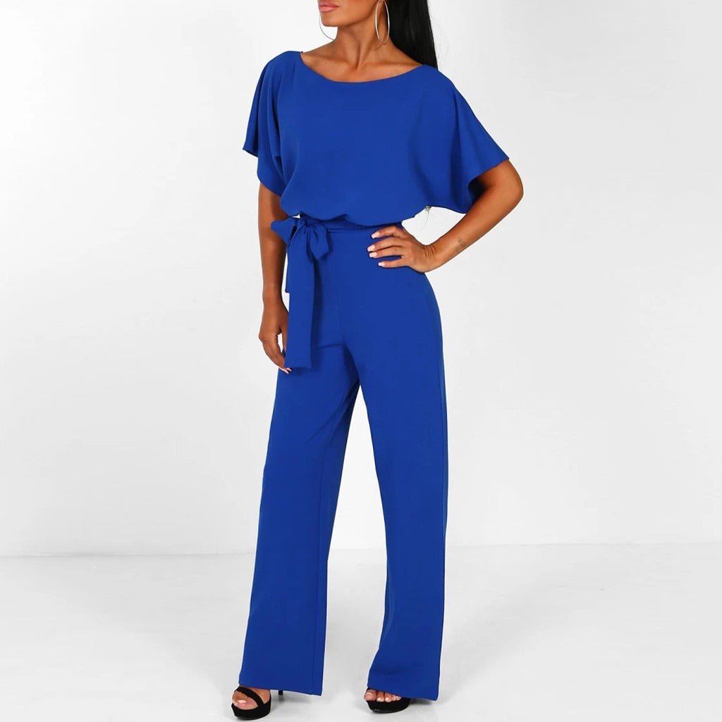 Melika Tie-Belt Jumpsuit