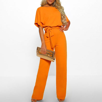 Melika Tie-Belt Jumpsuit