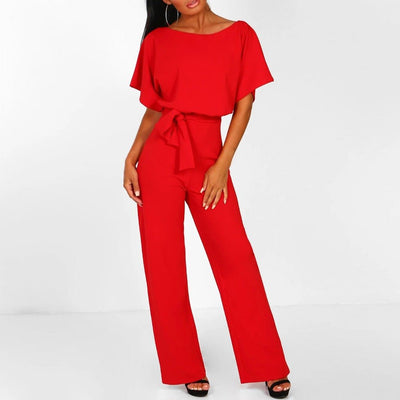 Melika Tie-Belt Jumpsuit