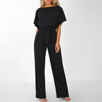 Melika Tie-Belt Jumpsuit