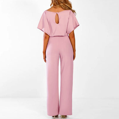 Melika Tie-Belt Jumpsuit